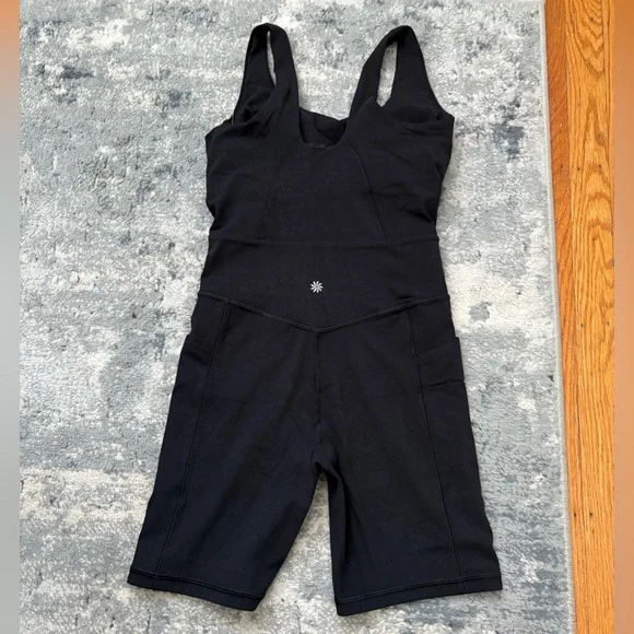 NWOT! Athleta Salutation Bike Suit Shortie, SZ Small, Black. - Picture 6 of 9